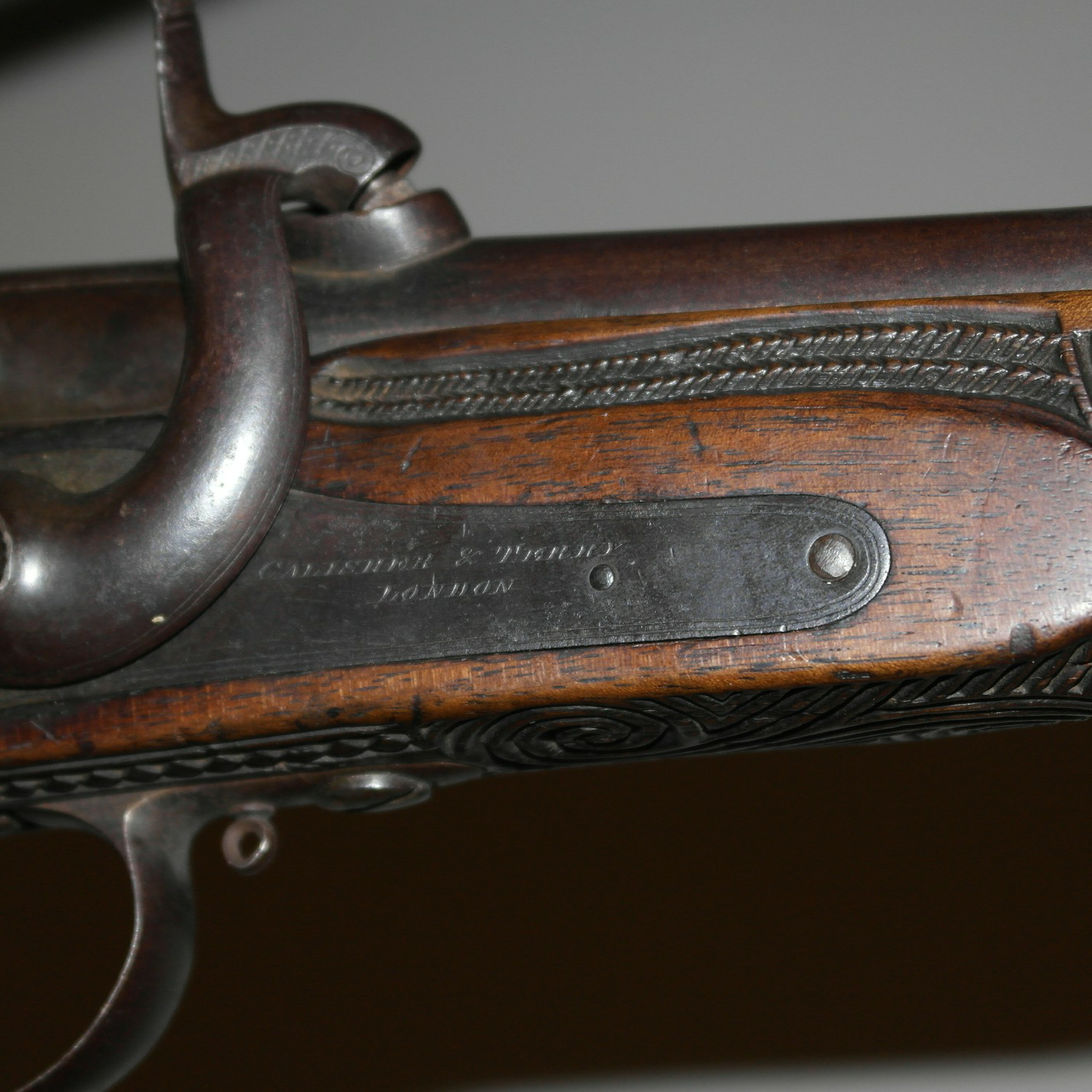 19th century Maori rifle, 30 bore Calisher &amp; Terry breech loading rifled percussion carbine, Maori Wars rifle, Maori gun, Maori weapon, 19ème siècle Maoris massue de guerre, Maori antique, Maori artifact, 19th century maori carving, 19th century Maori antique, 19th century Maori artifact, polynesian tribal art antiques and weapons gallery, oceanic tribal art antiques and weapons gallery, ethnographic tribal art antiques and weapons gallery, 19ème siècle Maoris massue de guerre, looking to buy tribal antiques art and weapons, buying Maori antiques, buying Maori clubs, artifacts and weapons, buying Maori antiques, buying Maori clubs and artifacts