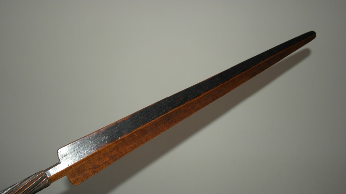19th century African Nguni (Zulu) ceremonial dance staff, Zulu antique, 19th century African zulu ceremonial spear
