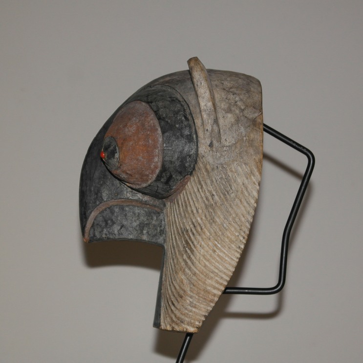 Songye zoomorphic passport mask, Kiefwebe Society Zoomorphic Passport Mask, African antique, African artifact