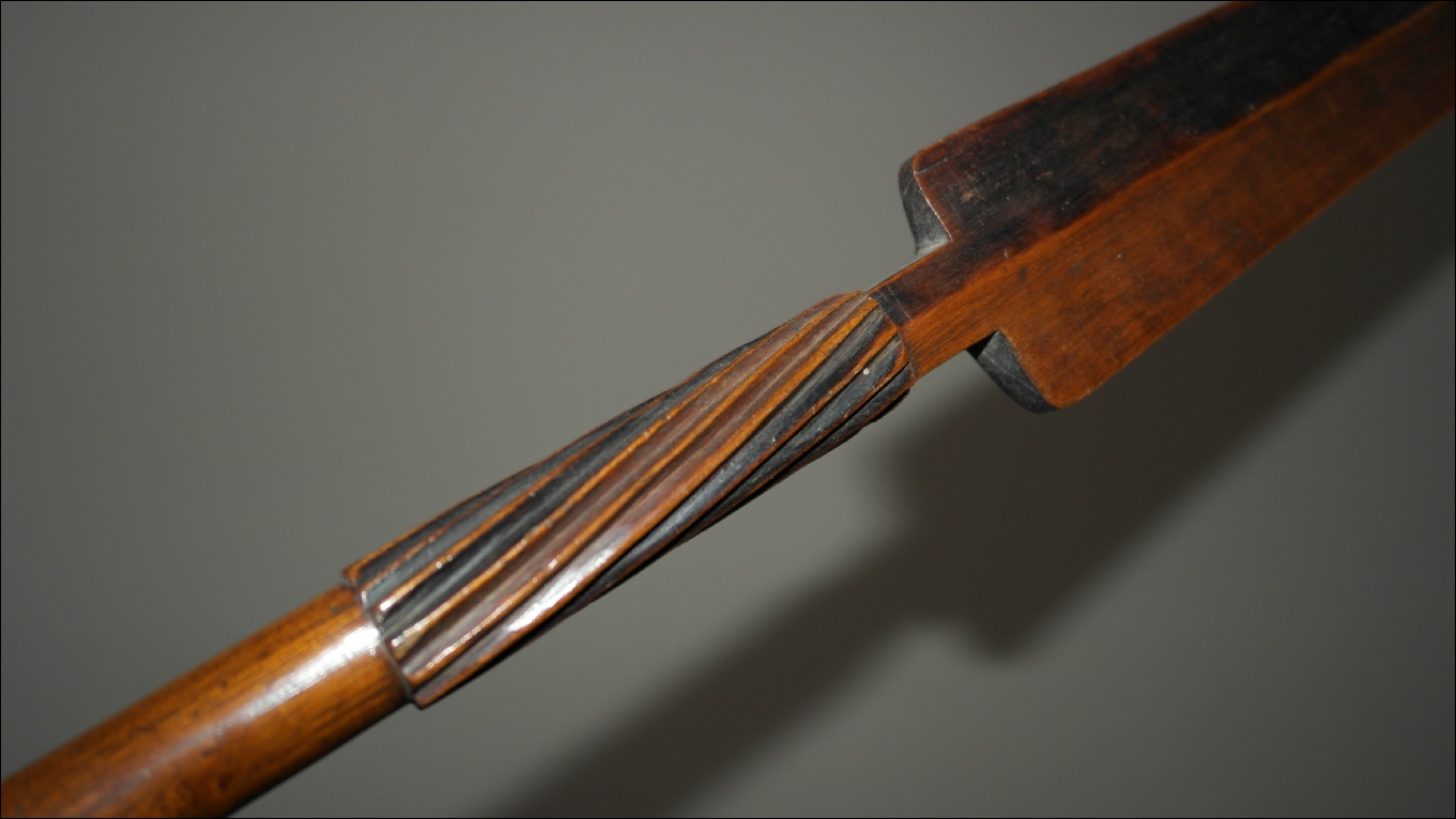 19th century African Nguni (Zulu) ceremonial dance staff, Zulu antique, 19th century African zulu ceremonial spear
