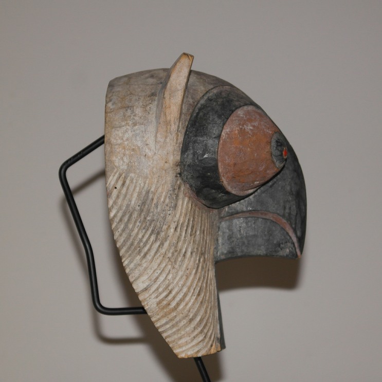 Songye zoomorphic passport mask, Kiefwebe Society Zoomorphic Passport Mask, African antique, African artifact