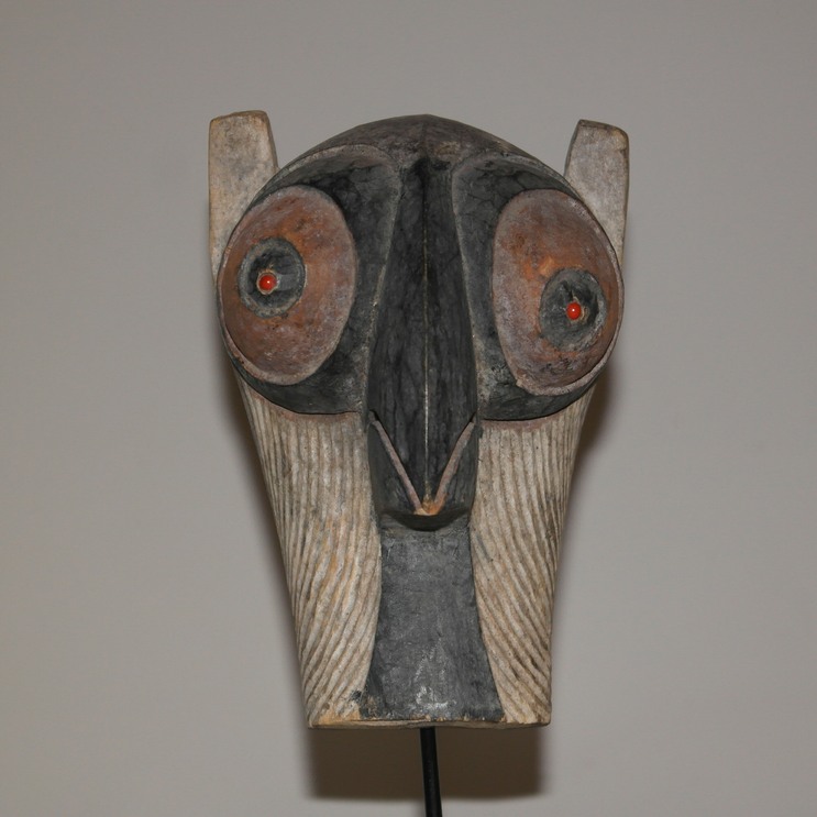 Songye zoomorphic passport mask, Kiefwebe Society Zoomorphic Passport Mask, African antique, African artifact